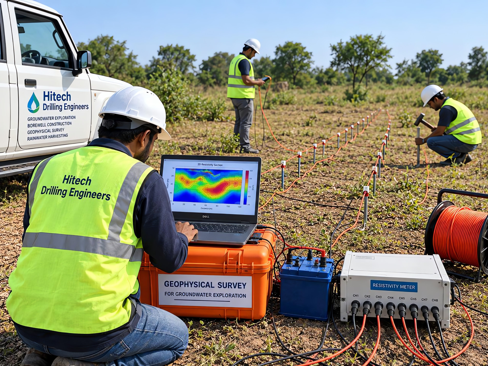 Resistivity survey for groundwater