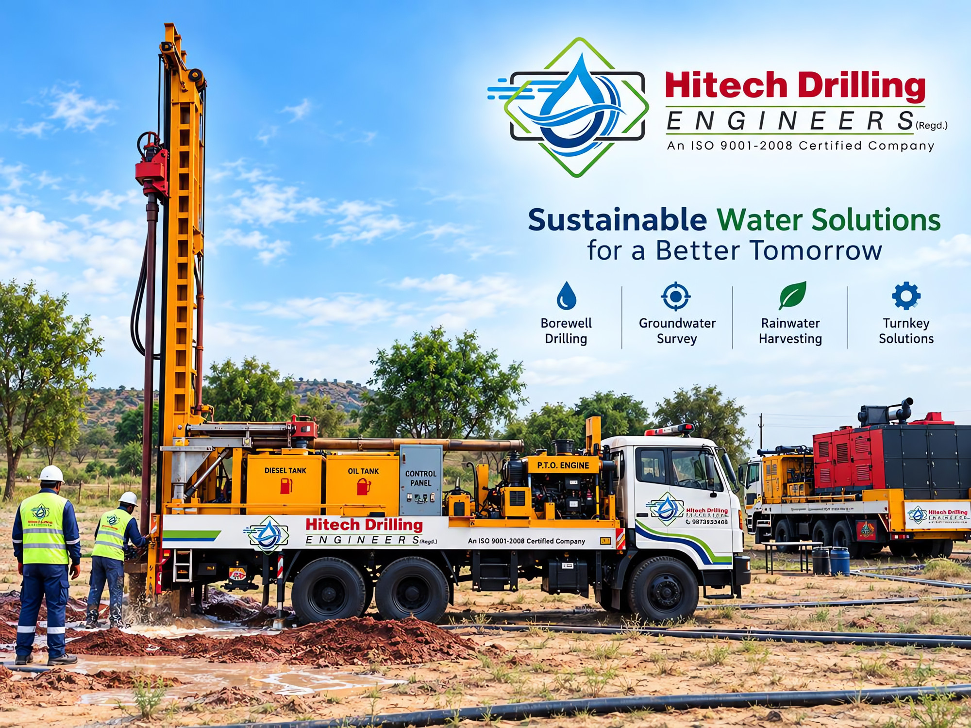 Hitech truck-mounted drilling rig