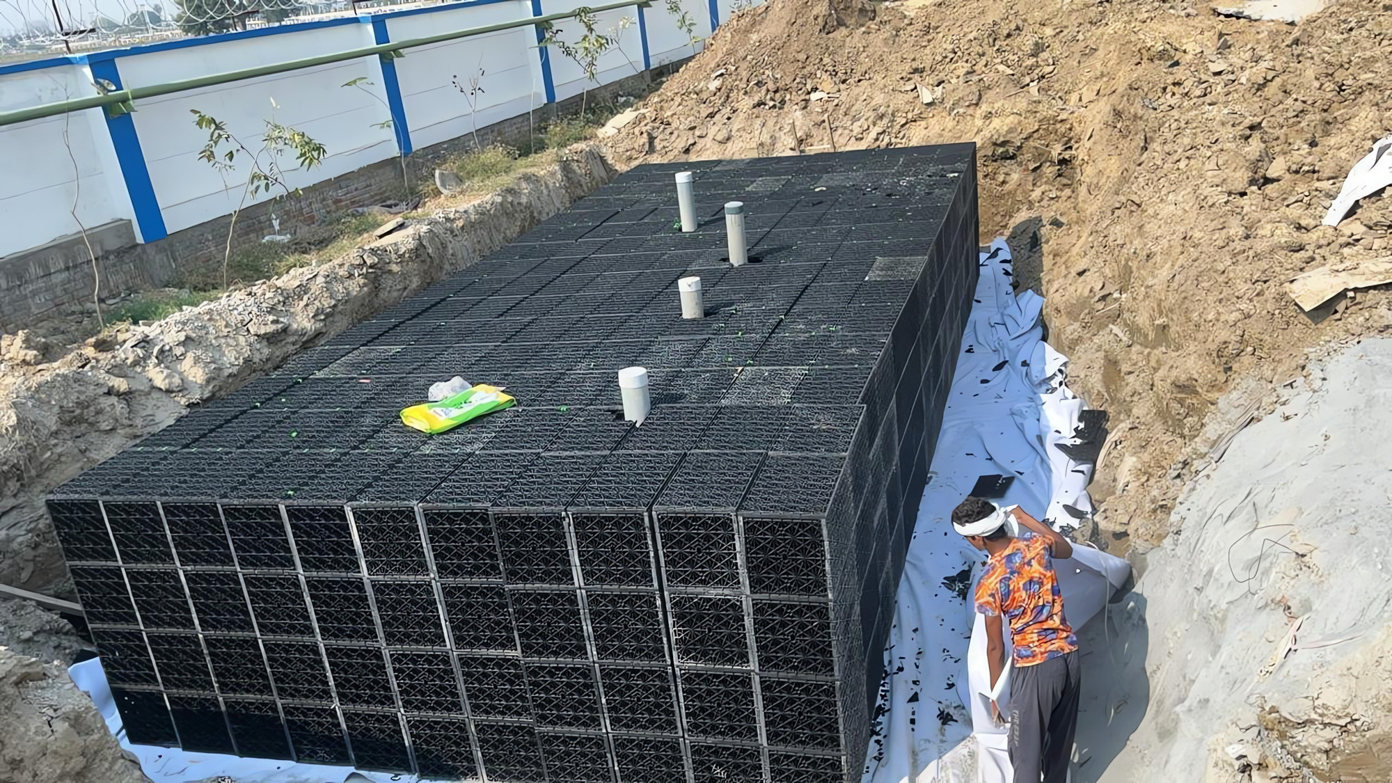 Modular RWH tank installation